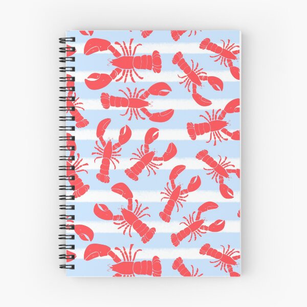Item preview, Lobsters on light blue stripes  designed and sold by cityette.