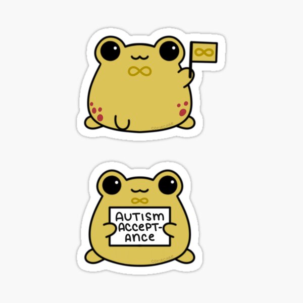 Item preview, Autism Acceptance Frogs designed and sold by CorieCake.