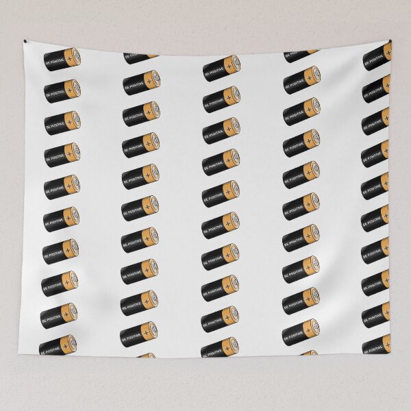 Item preview, 'be positive' battery designed and sold by couldbekayla.
