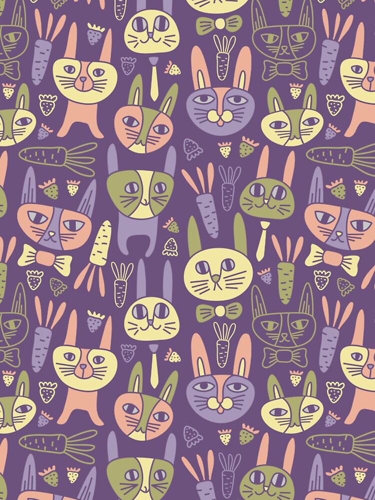 Funny Bunnies Violet by Olya-Yang