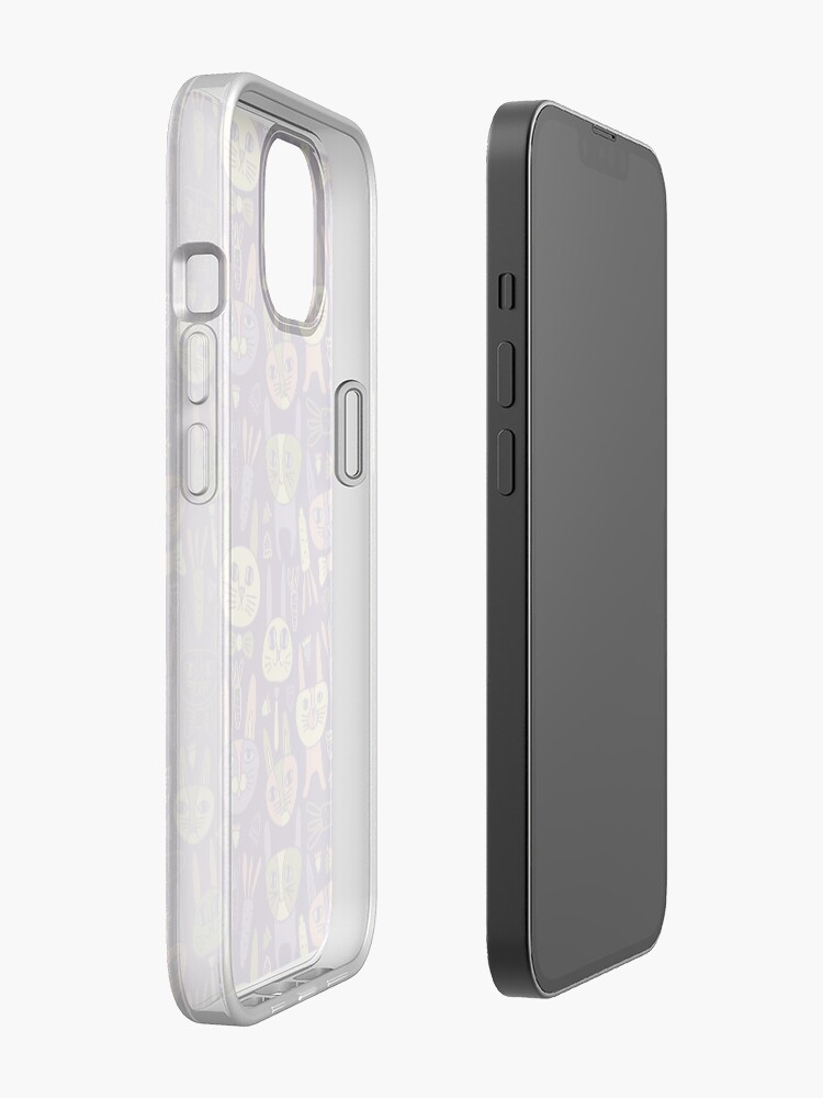 Alternate view of Funny Bunnies Violet iPhone Case
