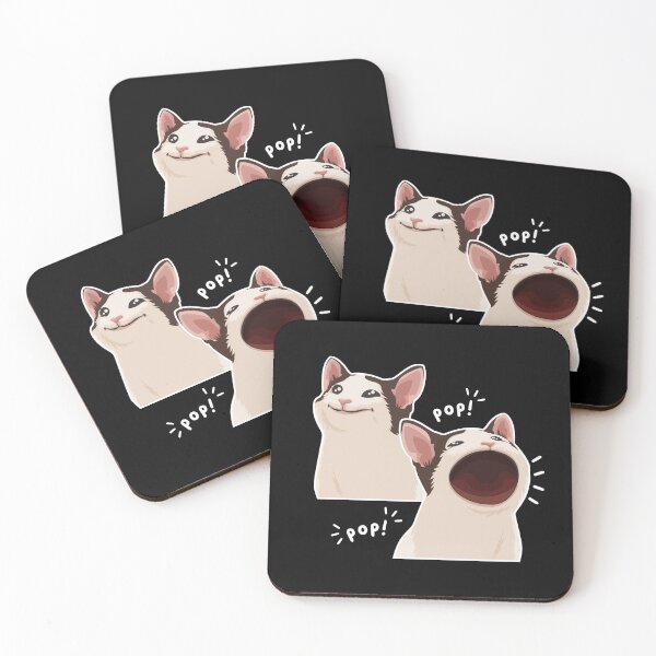 Item preview, Funny Pop Cat Meme, Wide Mouth Popping Cat designed and sold by Maria Garcia.
