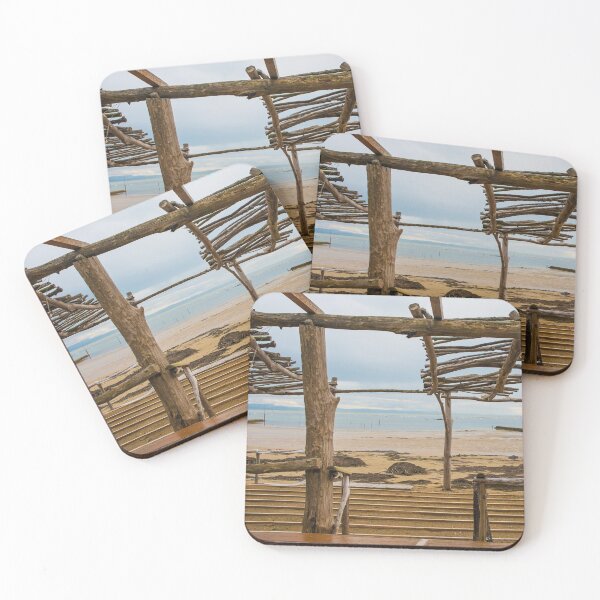Item preview, Estructura de playa de madera en desuso en invierno designed and sold by jojobob.