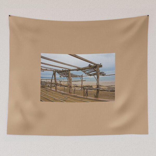 Item preview, Estructura de playa de madera en desuso en invierno designed and sold by jojobob.