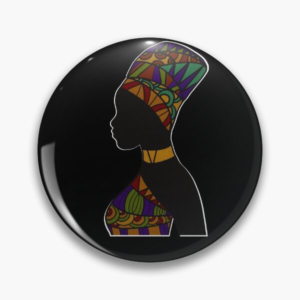 Item preview, African Woman with African Pattern, Black Pride  designed and sold by Logiamerch.