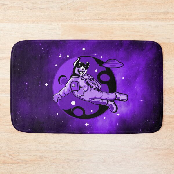 Item preview, spacedog galaxy purple cute puppy space designed and sold by toastygoat.