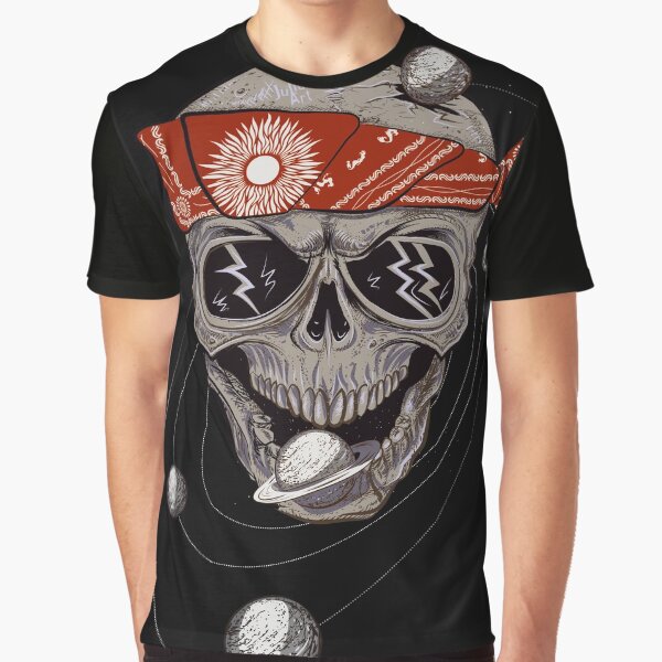 Space Skull by Julia Art Graphic T-Shirt