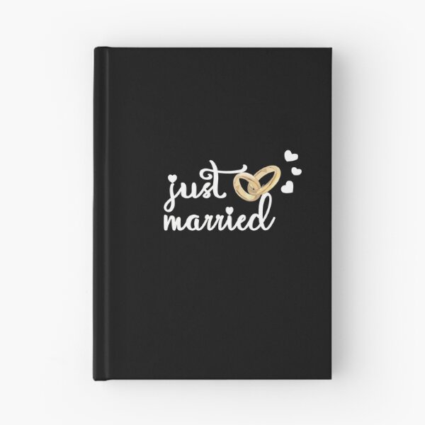 Item preview, Just Married Wedding Rings Heart Design designed and sold by luvmhykdesigns.
