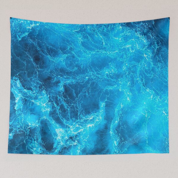 Aperçu de l'œuvre Vagues de l'océan bleu créée et vendue par DrDesigner-.