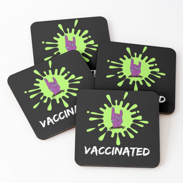 Item preview, Just Vaccinated 2021 Immunity Vaccination-Cool Funny Zombie Hand, Rock On designed and sold by WW-Designz.