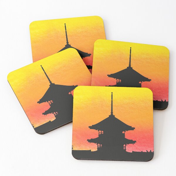 Item preview, Pagoda and sunset designed and sold by AbinSur99.