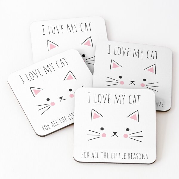 Item preview,  I love my cat for all the little reasons Cat lover cute T-Shirt designed and sold by colortrends.