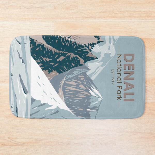 Item preview, Denali National Park Alaska Mount Hunter Vintage designed and sold by KrisSidDesigns.