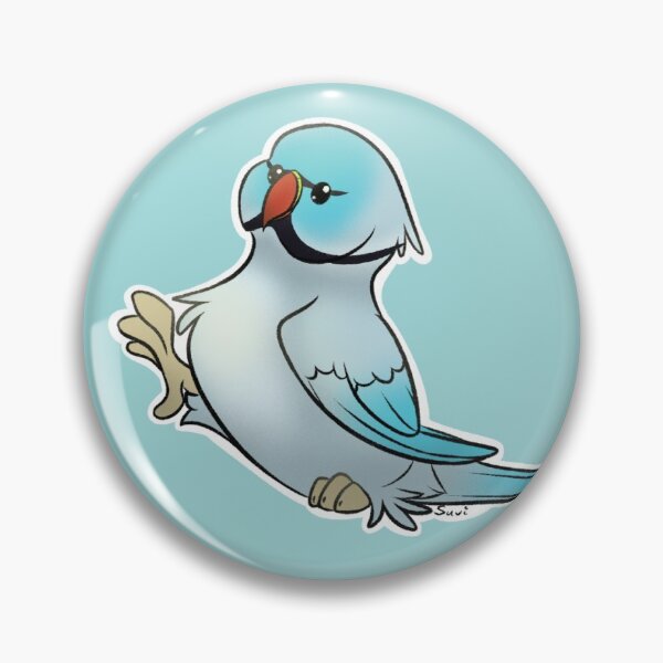 Item preview, Ring-necked parakeet blue designed and sold by Suvillyon.