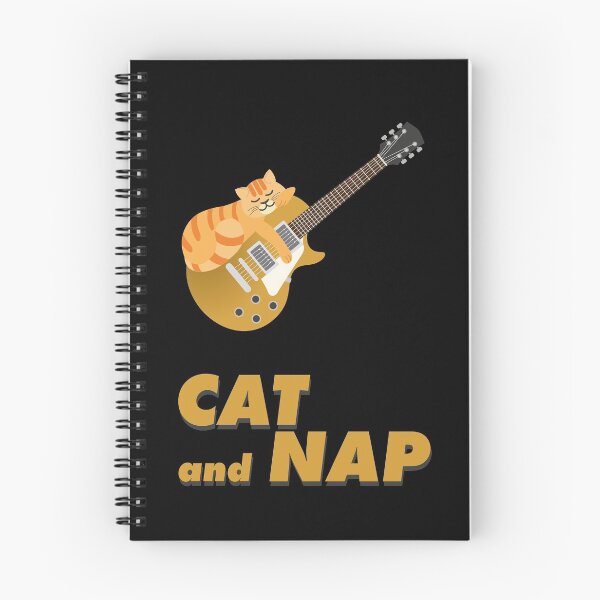 Item preview, Relaxed Cat on Rock Guitar | Tabby | Catnap designed and sold by Fluffy-Vectors.