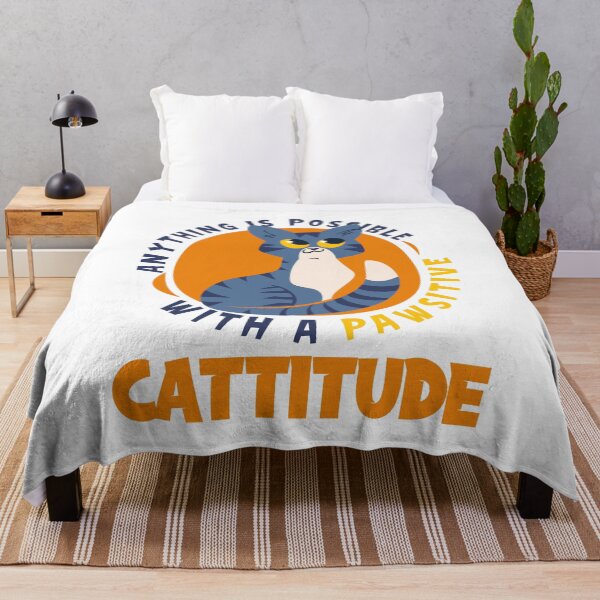 Item preview, Anything Is Possible With A Pawsitive Cattitude designed and sold by OmmeDesigns.