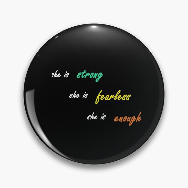 Item preview, she is strong, fearless and enough.. designed and sold by violette-store.