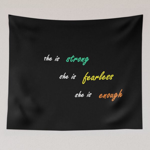 Item preview, she is strong, fearless and enough.. designed and sold by violette-store.