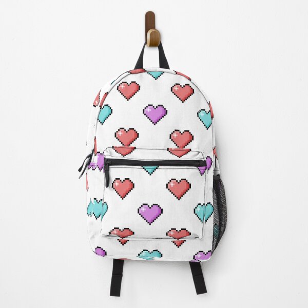 Item preview, Pink, Purple and Blue Pixel Heart Pattern designed and sold by RamenPoodle.