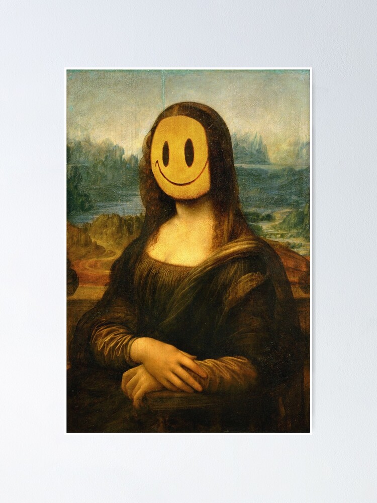 Mona Lisa Smile Banksy Prank Louvre Poster Ubicaciondepersonascdmxgobmx 