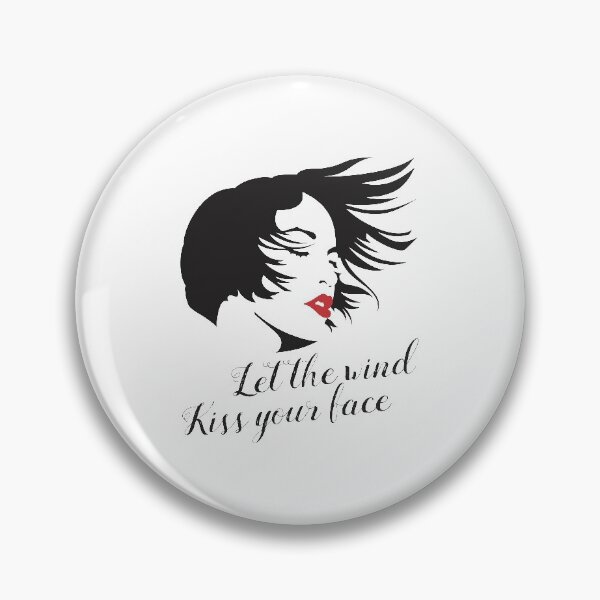 Item preview, Let The Wind Kiss Your Face Silhouette Wtih Red Lipstick designed and sold by crazycollective.