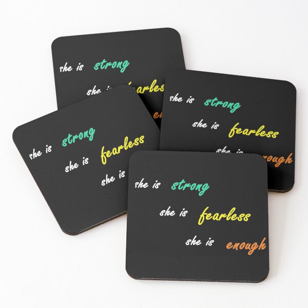 Item preview, she is strong, fearless and enough.. designed and sold by violette-store.