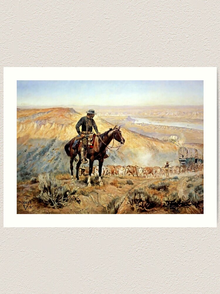 Pay Dirt By Charles Marion Russell Print or Oil Painting