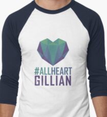 #AllHeartGillian - Blue Men's Baseball ¾ T-Shirt