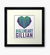#AllHeartGillian - Blue Framed Print