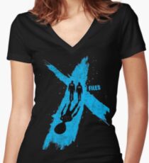 The X-Files Women's Fitted V-Neck T-Shirt