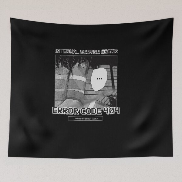 Item preview, ERROR 404 anime inspired graphic designed and sold by Destine99.
