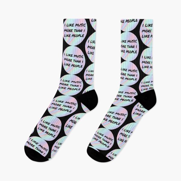 Item preview, I Like Music More Than People Musician designed and sold by Sour Soul.