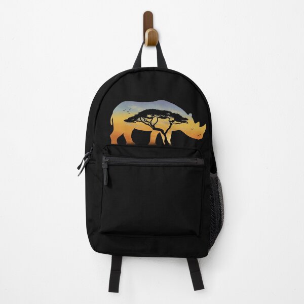 Item preview, Sunset Rhino - Black Rhino designed and sold by ArtByBreah.