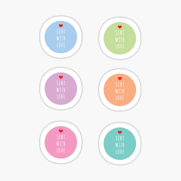 Sent With Love Sticker