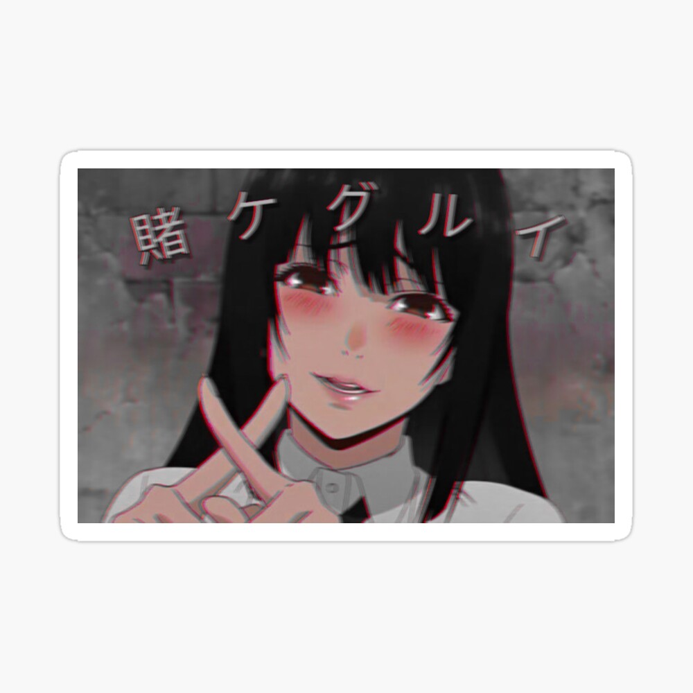 anime manga kakegurui yumeko jabami art board print for sale by cherry chan redbubble