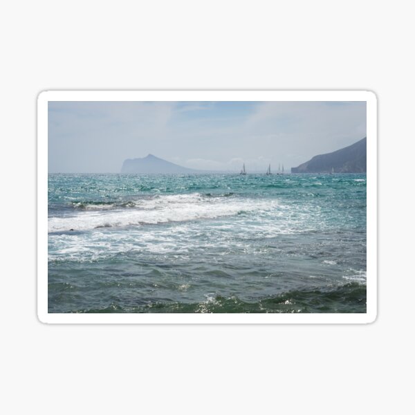 Segeln, Wellen und das blaue Mittelmeer Sticker