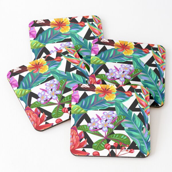 Item preview, Colorful Flowers and Leaves Design designed and sold by Pornboon.