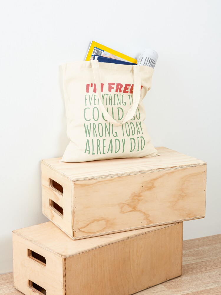 Thumbnail 4 of 5, Tote Bag, I am free today designed and sold by reIntegration.