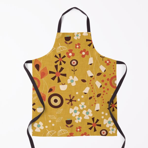 Item preview, 70s Spring Floral Mustard designed and sold by susycosta.