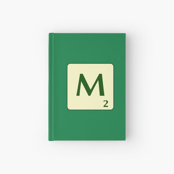 Fitxa de Scrabble de la M de 2 punts Cuaderno de tapa dura