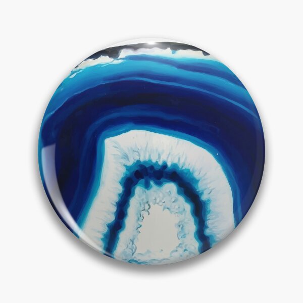 Item preview, Blue agate slice designed and sold by AlexGolyakov.