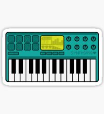 Synth Midi Controller - Aqua Sticker