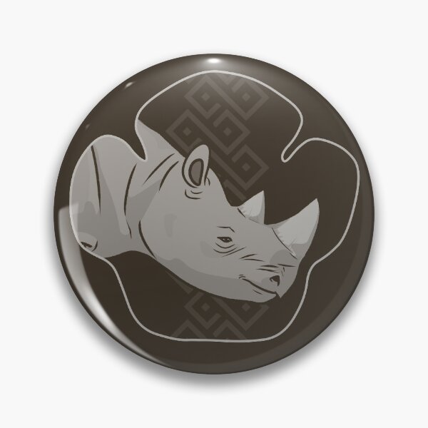 Item preview, Rhino Footprint Portrait - Black Rhino designed and sold by ArtByBreah.