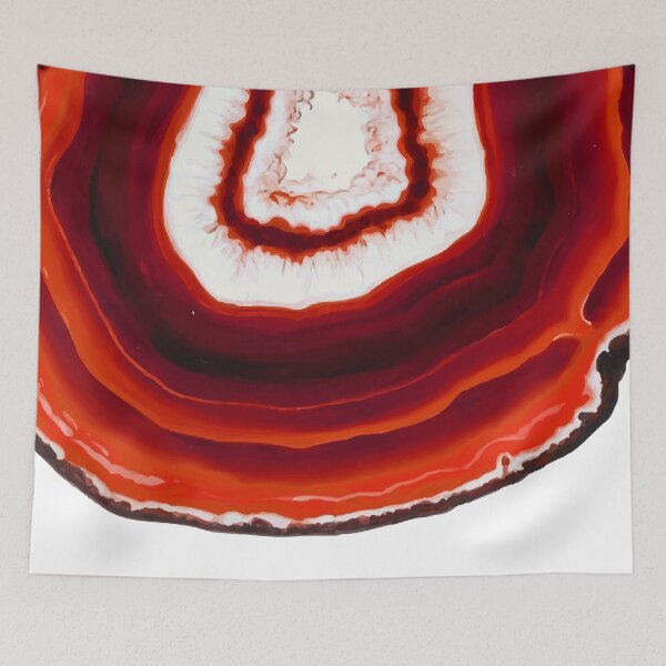 Item preview, Red agate slice designed and sold by AlexGolyakov.