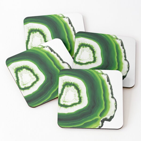 Item preview, Green agate slice designed and sold by AlexGolyakov.