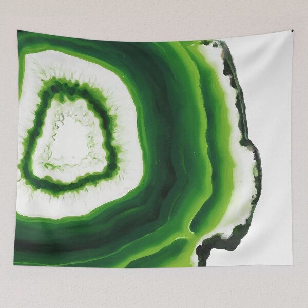 Item preview, Green agate slice designed and sold by AlexGolyakov.