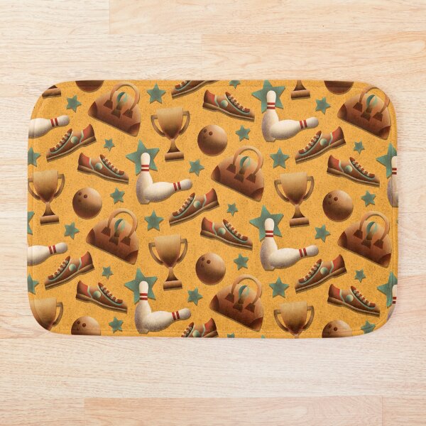 Retro Bowling Bath Mat