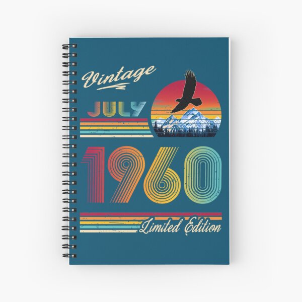 1960 Birthday Spiral Notebooks for Sale | Redbubble