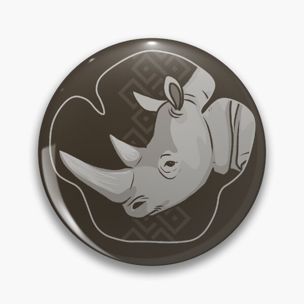 Item preview, Rhino Footprint Portrait - White Rhino designed and sold by ArtByBreah.