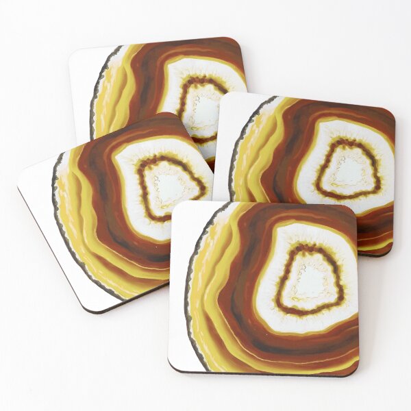 Item preview, Yellow agate slice designed and sold by AlexGolyakov.